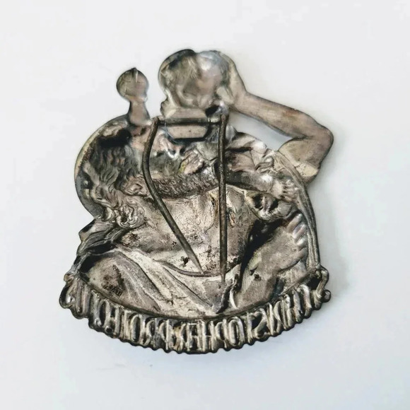 St. Christopher Protect Us Lapel Pin Visor Clip - Picture 2 of 2